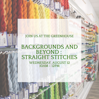 Backgrounds & Beyond; Straight Stitches - August 12