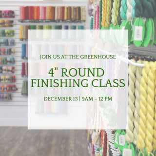 4" Round Ornament Finishing Class - December 13