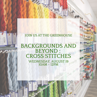 Backgrounds & Beyond; Cross Stitches - August 19