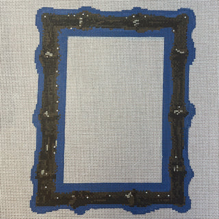 TSC11-B Burnt Bamboo Picture Frame-Blue