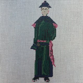 TSC23 Pith Painting-Qing Dynasty Man