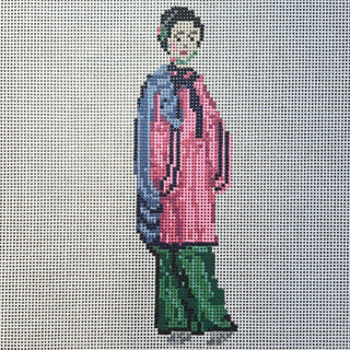 TSC24 Pith Painting-Qing Dynasty Woman