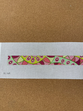 BL-64 Belt – Pucci-inspired Waves & Dots – pinks, coral, green