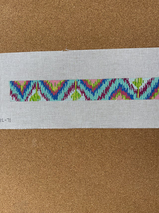 BL-71 Belt – Ikat in pinks, turquoise, limes & periwinkle