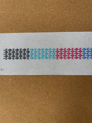 BL-84 Belt – Herend-inspired Fishnet Patchwork – multi color