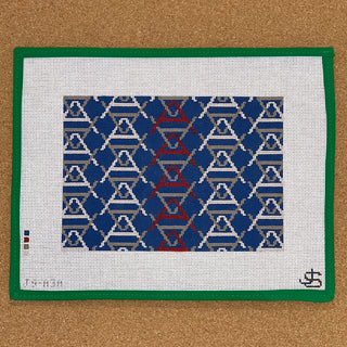 A Letter Clutch - Blue and Red