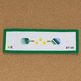 Pickleball Key Fob - Green/Blue Paddles