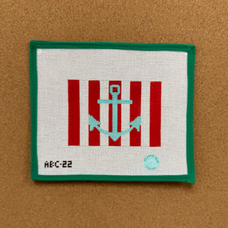 Patriotic Striped Anchor
