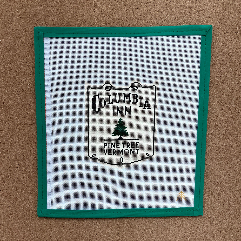 Columbia Inn Sign – Greenhouse Needlepoint
