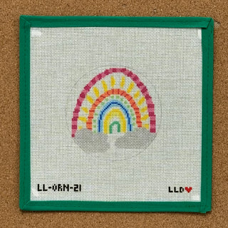 Rainbow Glittery Ornament