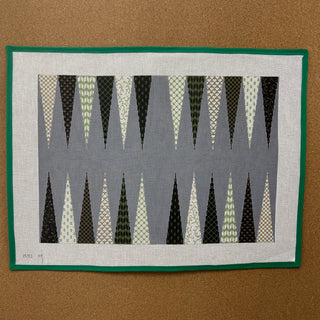 Patterned Points Backgammon Board