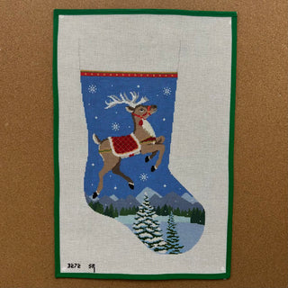 Reindeer Flying Stocking