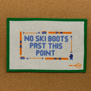No Ski Boots Past This Point