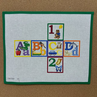 Alphabet Blocks - A B C D 1 2