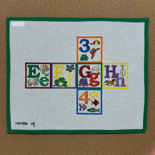 Alphabet Blocks - E F G H 3 4