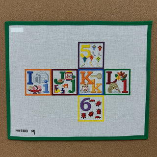 Alphabet Blocks - I J K L 5 6