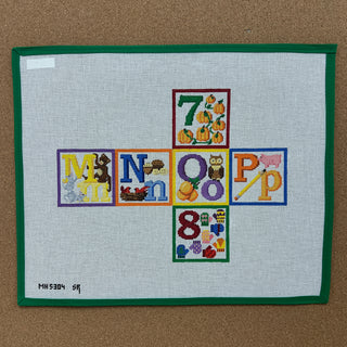 Alphabet Blocks - M N O P 7 8