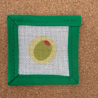 Olive Background Key Fob Insert