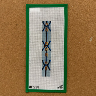 Blue Saddle Keychain