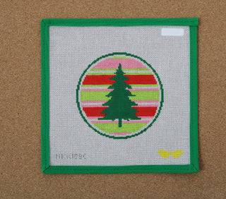 Stripes Tree Round