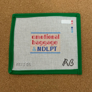 Emotional Baggage & Needlepoint