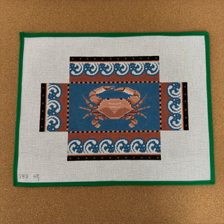 Crab with Wave Border Brick Cover