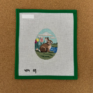 Bunny in Tulips