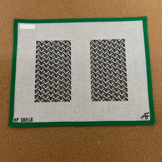 Y Pattern Clutch Back Black