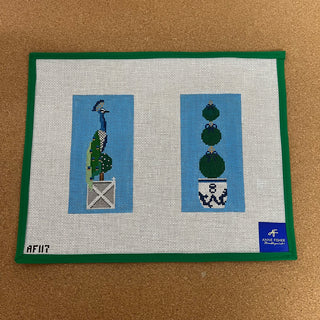 Double Topiary Peacock EGC