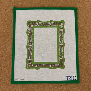Burnt Bamboo Picture Frame - Green