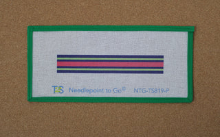 Pink Stripe Key Fob