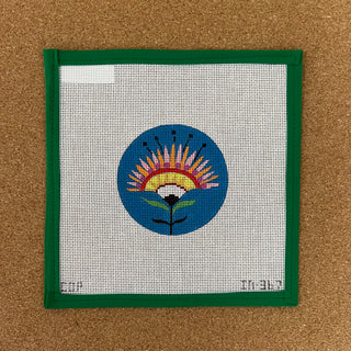 Tribal patch folkart flower