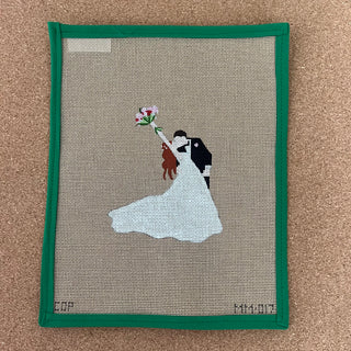 Bride and Groom dipping
