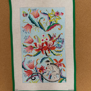 Monkeys with Florals Trifold Clutch