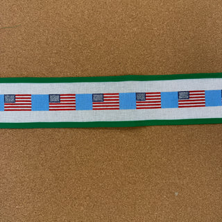 American Flag Belt - Pale Blue
