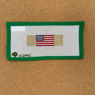 American Flag Keychain - Khaki