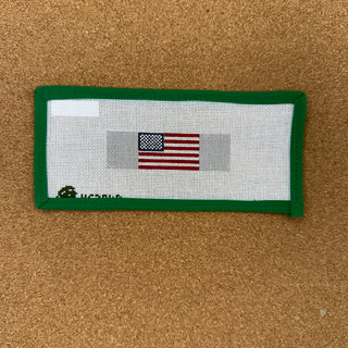 American Flag Keychain - Grey