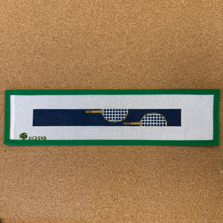 Tennis Rackets Loop Keychain - Navy