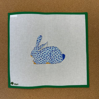 Blue Herend Bunny - 18