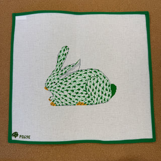 Green Herend Bunny - 13