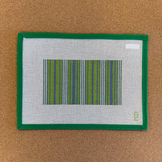 Green Ticking Glasses Case