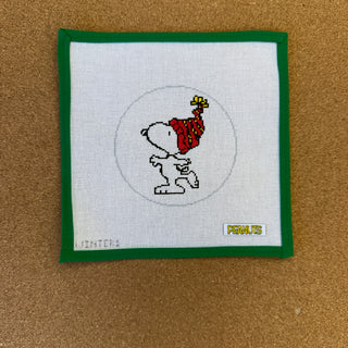 Peanuts Winter-Snoopy in Stocking cap Round