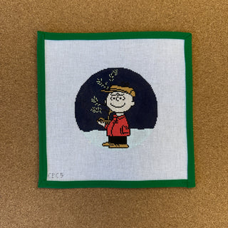 Peanuts"A Charlie Brown Christmas"-Charlie Brown Holding Tree Round
