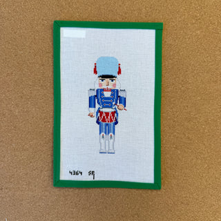 Nutcracker, Blue, White & Silver Drummer
