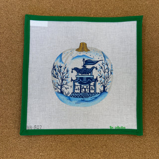 Pagoda Blue & White Pumpkin