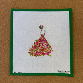 Lady with Multi Flowers