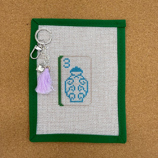 Blue Jar Mahj Tile Bag Charm