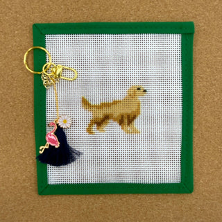 Golden Retriever Bag Charm