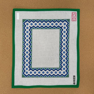 Ric Rac Picture Frame - Blue & Green