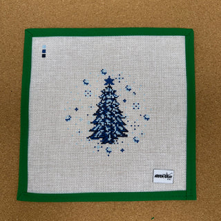 Toile Blue and White Tree